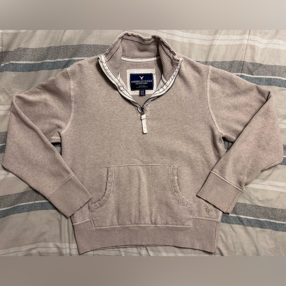 🤩HP🤩 American Eagle Distressed Quarter Zip Jacket